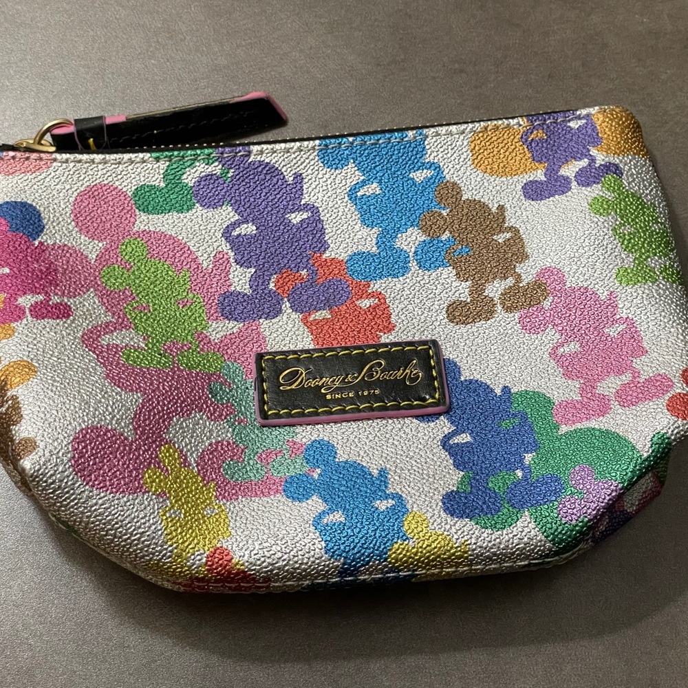 Dooney & Burke Mickey Mouse Coin Purse Cosmetic Bag